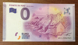 2015 BILLET 0 EURO SOUVENIR DPT 29 POINTE DU RAZ ZERO 0 EURO SCHEIN BANKNOTE PAPER MONEY - Private Proofs / Unofficial
