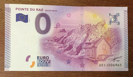 2015 BILLET 0 EURO SOUVENIR DPT 29 POINTE DU RAZ ZERO 0 EURO SCHEIN BANKNOTE PAPER MONEY - Pruebas Privadas