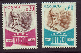 MONACO - 20e Anniversaire De L'UNESCO - Y&T N° 700-701 - 1966 - Neufs