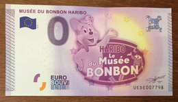 2015 BILLET 0 EURO SOUVENIR DPT 30 MUSÉE DU BONBON HARIBO ZERO 0 EURO SCHEIN BANKNOTE PAPER MONEY - Private Proofs / Unofficial