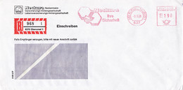 Eingedruckter R-Zettel,  6370 Oberursel 1,  Nr. 968 Ub " L ", Neckura Versicherung - R- & V- Vignetten