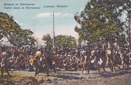 Delcampe - POSTCARD MOÇAMBIQUE MOZAMBIQUE - OLD PORTUGUESE COLONY - LOURENÇO MARQUES - NATIVE DANCE AT MARRACUENE - Mosambik