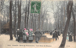 Thème Sport: Pétanque-Jeu De Boules.  Paris 75 Bois De Vincennes  Jeux De Boules   - 202  -       ( Voir Scan) - Boule/Pétanque