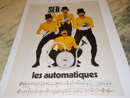 ANCIENNE   PUBLICITE LES AUTOMATIQUES  DE SEB 1972 - Otros Aparatos