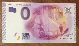 2015 BILLET 0 EURO SOUVENIR DPT 46 GROTTES DE LACAVE ZERO 0 EURO SCHEIN BANKNOTE PAPER MONEY - Pruebas Privadas