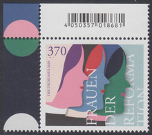 !a! GERMANY 2020 Mi. 3569 MNH SINGLE From Upper Left Corner - Women Of Protestant Reformation: Contours Of Women - Neufs