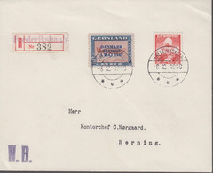 1945. DANMARK BEFRIET 5 MAJ 1945 Overprint. 30 Øre Blue/brown/red Dog Sledge. Blue Ov... (Michel 22) - JF366492 - Brieven En Documenten