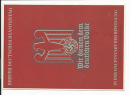 DR PP 127 C 31-01 -  6 Pf  Hindenburg Med. München 1. Dt Beamtentag  1937 In Rot - Stamped Stationery
