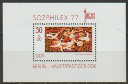 DDR 1977 MiNr.2249 Bl.48 **  Postfr. Intern. Briefmarkenausstellung SOZPHILEX ( A4067 ) Günstige Versandkosten - 1971-1980