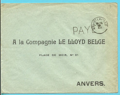 Brief Stempel VAL-ST-LAMBERT , Met Stempel PAYE  (noodstempel) - Fortune Cancels (1919)