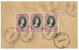 (Q 24) Malaysia Cover  Wit Malaya Perak Queen Stamp - Registered Lettter From Taiping (1953) - Other & Unclassified