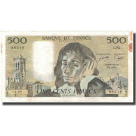 France, 500 Francs, Pascal, 1978-10-05, TB+, Fayette:71.18, KM:156d - 500 F 1968-1993 ''Pascal''