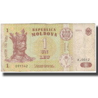 Billet, Moldova, 1 Leu, 1994, KM:8a, TB - Moldavië