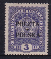 POLAND 1919 Krakow Fi 30  Mint Hinged Signed (Falsch) Petriuk - Neufs