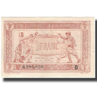 France, 1 Franc, 1917-1919 Army Treasury, SUP, Fayette:VF03.04, KM:M2 - 1917-1919 Armeekasse