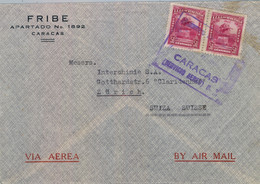 VENEZUELA , SOBRE CIRCULADO , CARACAS - ZÜRICH , CORREO AÉREO - Venezuela