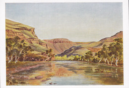 Australia PPC Hickey's Crossing - Wittenoom Gorge North West Australia From Original Oil Painting By Peter Rohan (2 Scan - Perth