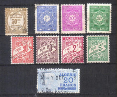 Timbres Taxe Algérie N° 18 à 46 - Andere & Zonder Classificatie