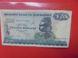 ZIMBABWE 20$ 1983 Circuler (B.20) - Simbabwe