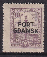 Port Gdansk 1926 Fi 13a Mint Hinged - Occupations