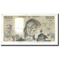 France, 500 Francs, Pascal, 1990, 1990-09-06, TTB, Fayette:71.45, KM:156h - 500 F 1968-1993 ''Pascal''