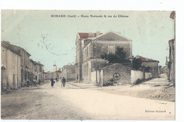 Cpa - Dpt  - Gard  - Uchaud -  Route Nationale  - (  Selection  )  Rare  1910 - Non Classificati
