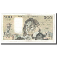France, 500 Francs, Pascal, 1989, 1989-02-02, TTB, Fayette:71.40, KM:156g - 500 F 1968-1993 ''Pascal''