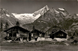 Untere Hellelen, Bietschhorn U. Wiwannihorn, Ob Bürchen Und Zengeggen (11374) * 30. 8. 1961 - Phot. Gyger - Bürchen