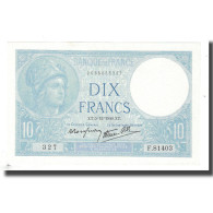 France, 10 Francs, Minerve, 1940, 1940-12-05, SUP+, Fayette:7.23, KM:84 - 5 F 1917-1940 ''Violet''