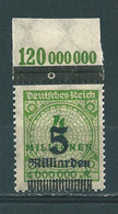 MiNr. 333 ** Oberrand  (0157) - Unused Stamps