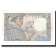France, 10 Francs, Mineur, 1945, 26.4.1945, SUP, Fayette:8.14, KM:99e - 10 F 1941-1949 ''Mineur''