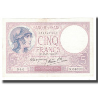 France, 5 Francs, Violet, 1939, 1939-10-19, SUP+, Fayette:4.12, KM:83 - 5 F 1917-1940 ''Violet''