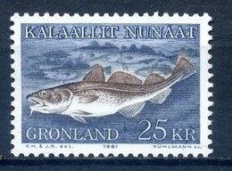 Greenland 1981 Groenlandia / Fish Fishes MNH Fische Peces Poisson / Hs14  38-2 - Pesci