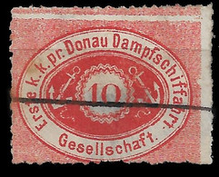 1870 Österreich Donau-Dampfschiff-Fahrt  D.D.S.G ( DDSG )- 10k Rot Echt Gebraucht - Mi. 4 - - Levante-Marken