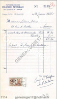 N 96 BELGIQUE BELGIUM ANVERS 1957 Papeterie Librairie FELICIEN PETITJEAN Rue Godefroid   à LATOUR - Drukkerij & Papieren