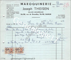 N 96 BELGIQUE BELGIUM ANVERS 1957 Maroquinerie JOSEPH THEISEN Sellier Bourrelier Rue De Bruxelles  à LATOUR - 1950 - ...