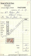 N 96 BELGIQUE BELGIUM NAMUR 1957 GARAGE DU PONT DE FRANCE Marché Saint Remy  à LATOUR - Auto's