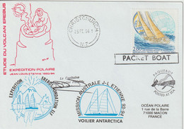 France 1994 Mission Australe J L Etienne Escale Nlle Zélande - Maritime Post