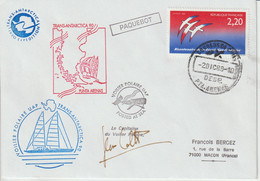 France 1989 Mission Trans Antartica 90 Escale Chili - Maritieme Post