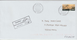 Norvège Lettre 2010 Pour La France Avec Cachet Mission J L Etienne - Storia Postale