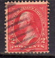 USA STATI UNITI 1890 1893 WASHINGTON CENT 2c USED USATO OBLITERE' - Altri & Non Classificati