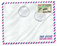 Togo --1960 -- 1er Jour  Jeux Olympiques D'hiver  SQUAW VALLEY...( Bobsleigh Ou Luge)...cachet  LOME..........à Saisir - Togo (1960-...)