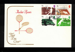 Great Britain 1977 Table Tennis + Tennis Cotswold Covers FDC - Table Tennis