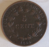 Iles Marquises. 5 Centimes 1844 A Paris, Louis Philippe I Colonies Françaises. SUP/XF - Frans-Polynesië