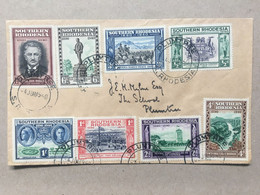 SOUTHERN RHODESIA 1940 Cover Day After First Day Plumtree Postmarks Tied With Golden Jubilee Set - Südrhodesien (...-1964)