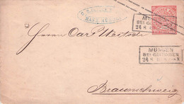 NORDDT. POSTBEZIRK - GANZSACHE EIN GROSCHEN 1869 MÜNDEN > BRAUNSCHWEIG /AA74 - Enteros Postales