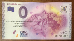 2015 BILLET 0 EURO SOUVENIR DPT 63 LE SANCY + TAMPON ZERO 0 EURO SCHEIN BANKNOTE PAPER MONEY - Essais Privés / Non-officiels