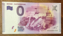 2015 BILLET 0 EURO SOUVENIR DPT 63 BESSE - SUPERBESSE ZERO 0 EURO SCHEIN BANKNOTE PAPER MONEY - Privatentwürfe