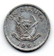 Congo / 1 Likuta 1967 / TTB - Congo (Rép. Démocratique, 1964-70)