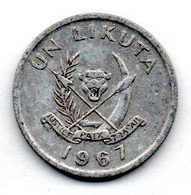 Congo / 1 Likuta 1967 / TTB - Congo (Democratic Republic 1964-70)